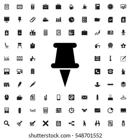 pin icon illustration isolated vector sign symbol
