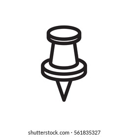 pin icon illustration isolated vector sign symbol