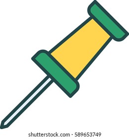 Pin Icon Illustration Isolated Vector Sign Symbol
