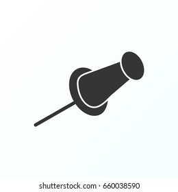 Pin icon illustration isolated vector sign symbol