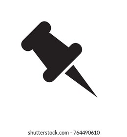 Pin Icon Illustration Isolated Vector Sign Stock Vector (Royalty Free ...