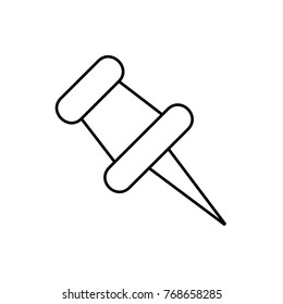 pin icon illustration isolated vector sign symbol