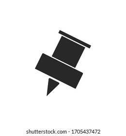 ilustración de icono pin vector plano 