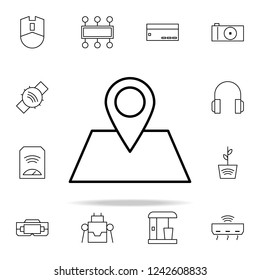 pin icon. internet things icons universal set for web and mobile