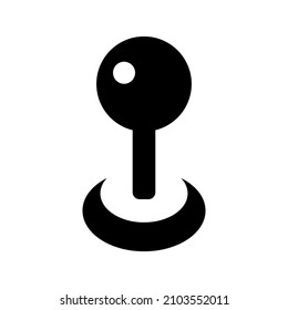Pin icon isolated on white background