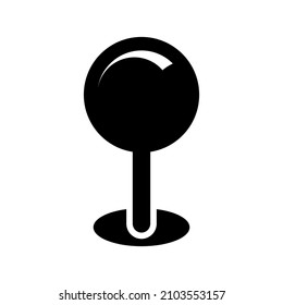 Icono de anclaje aislado en fondo blanco