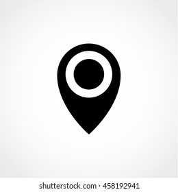 pin Icon Isolated on White Background