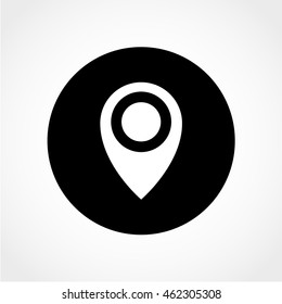 pin Icon Isolated on White Background