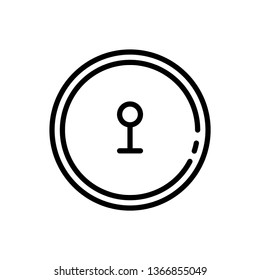 Pin icon line  icon. Location icon logo, symbol, app, web, ui.