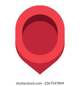 pin icon location app isolated vector