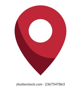 pin icon location button isolated vector