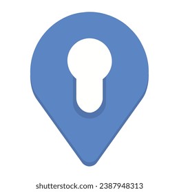 pin icon location direction isolated vector