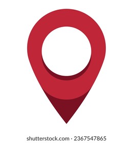 posición de icono de pin gps vector aislado