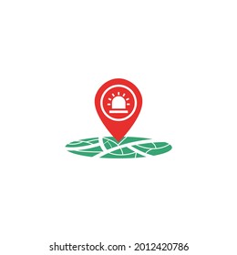 Pin Icon, Location icon, gps pointer Vector map illustration 