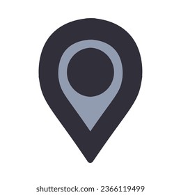 pin icon location illustration design isolated icon