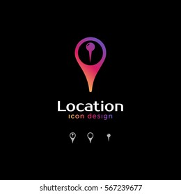 pin icon. location icon for map