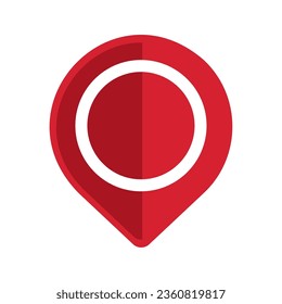 pin icon location map isolated vector