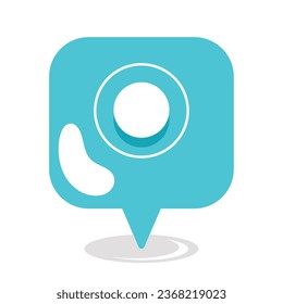pin icon location map isolated vector
