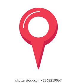 pin icon location navigation isolated vector
