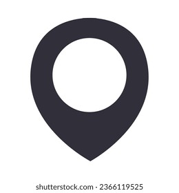 pin icon location position isolated vector