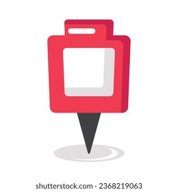 pin icon location searching isolated vector