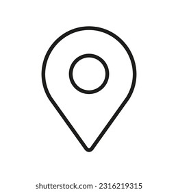 Pin icon. Location sign and symbol. destination icon. map pin