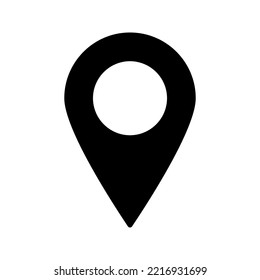 Pin icon. location sign, vector illustration