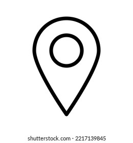 Pin icon. location sign, vector illustration