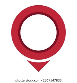 Pin-Icon-Tag einzeln auf Vektorgrafik