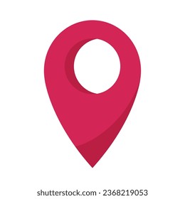 pin icon location tag isolated vector