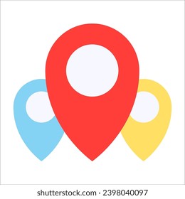 Pin icon. Location icon vector. destination icon. map pin, vector illustration on white background