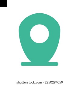 pin icon logo flat style vector