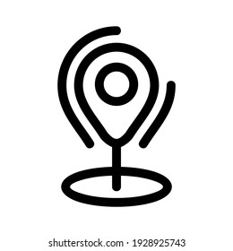 pin icon or logo isolated sign symbol vector illustration - high quality black style vector icons
