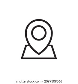 pin icon map symbol isolated illustration