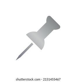 Icono de pin con gradiente de metal