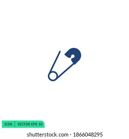 icono de pin símbolo de la aguja logotipo vectorial 