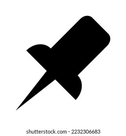 pin icon on white background