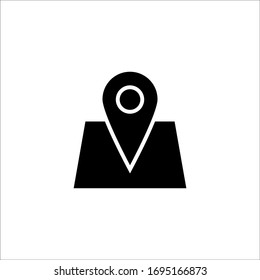 pin icon with outline style vector for your web design, logo, UI. illustration