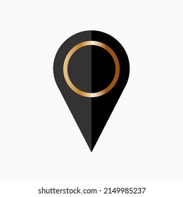 Pin Icon. Pointer Symbol - Vector.