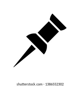 pin icon, push pin vector icon