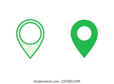 Pin icon set. Location icon vector. destination icon. map pin