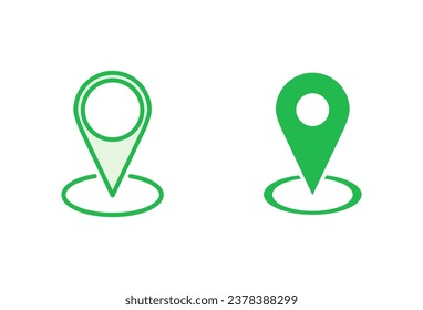 Pin icon set. Location icon vector. destination icon. map pin