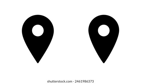 Pin icon set. Location icon vector. destination icon. map pin