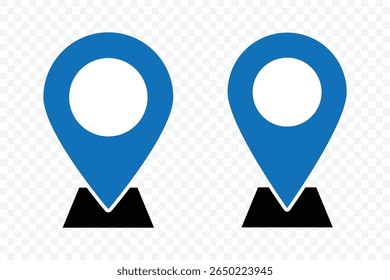 Pin icon set. Location Pin Vector, GPS, Map Position Marker. Navigation marker. Address place icon symbol. Destination Symbol. Vector illustration