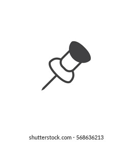 pin icon. sign design