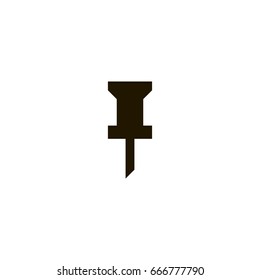 pin icon. sign design