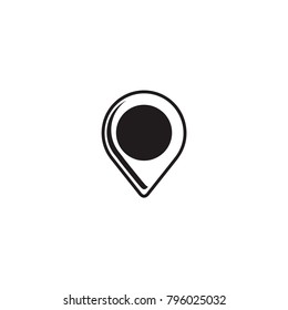 pin icon. sign design