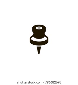 pin icon. sign design