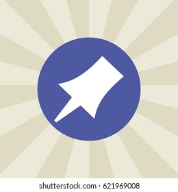pin icon. sign design. background