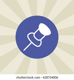 pin icon. sign design. background